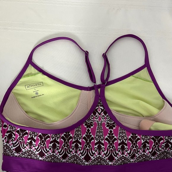 Athleta Large Dress Shorebreak Racerback Swim Activewear - Picture 4 of 8